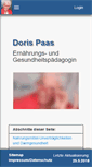 Mobile Screenshot of dorispaas.de